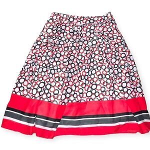 Vintage pattern midi skirt